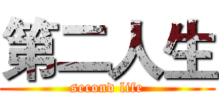 第二人生 (second life)