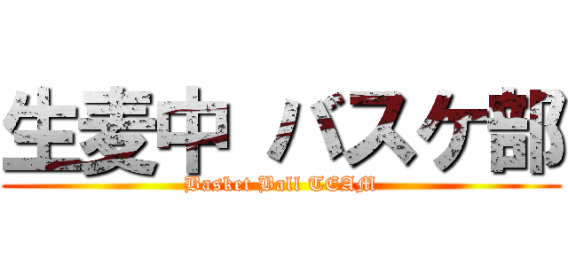 生麦中 バスケ部 (Basket Ball TEAM)