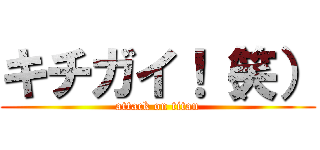 キチガイ！（笑） (attack on titan)