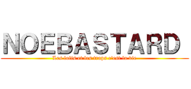 ＮＯＥＢＡＳＴＡＲＤ  (Les lolis et les traps c'est la vie)