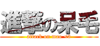 進撃の呆毛 (attack on mao <3)