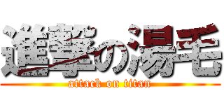 進撃の湯毛 (attack on titan)
