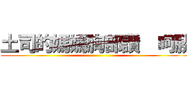 土司的媽媽胸部讚  呵勝 ()