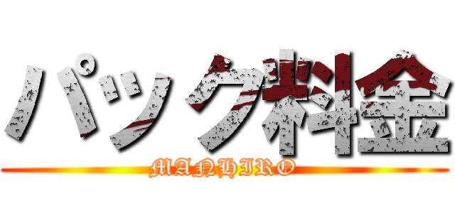 パック料金 (MANHIRO)