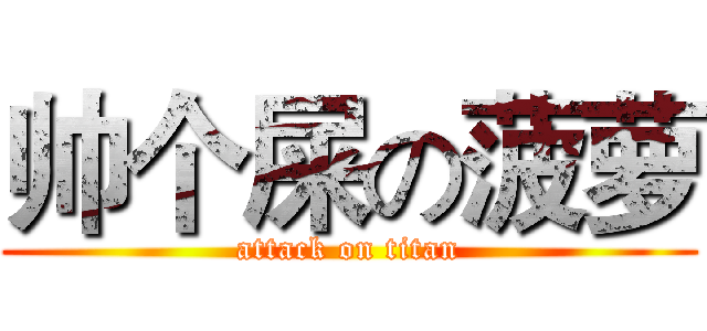 帅个屎の菠萝 (attack on titan)