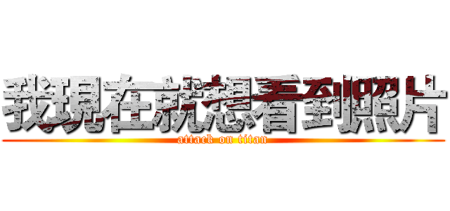 我現在就想看到照片 (attack on titan)