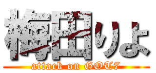 梅田りよ (attack on GOT7)