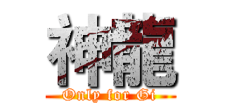 神龍 (Only for Gi)