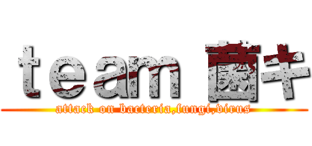 ｔｅａｍ 菌キ (attack on bacteria,fungi,virus)