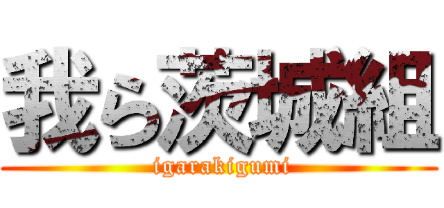 我ら茨城組 ( igarakigumi)