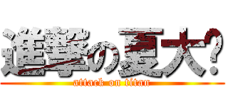 進撃の夏大爷 (attack on titan)