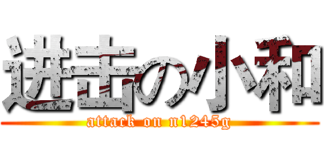 进击の小和 (attack on n1245g)