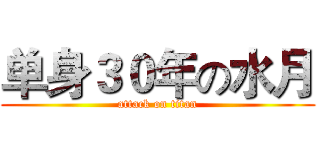 单身３０年の水月 (attack on titan)