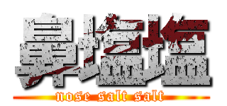 鼻塩塩 (nose salt salt)