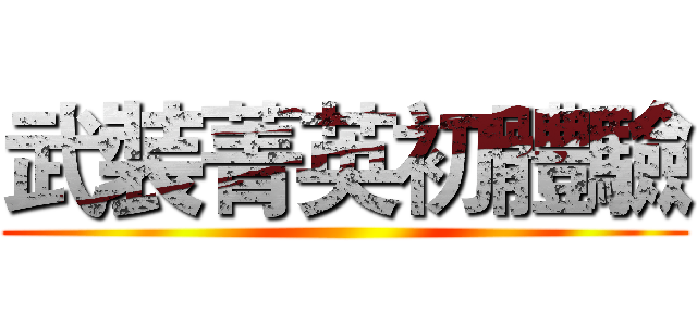 武裝菁英初體驗 ()