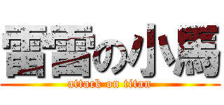 雷雷の小馬 (attack on titan)