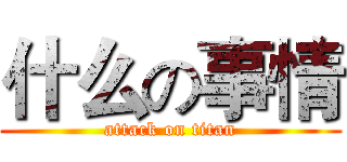 什么の事情 (attack on titan)