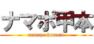 ナマポ甲本 (namapo komoto)
