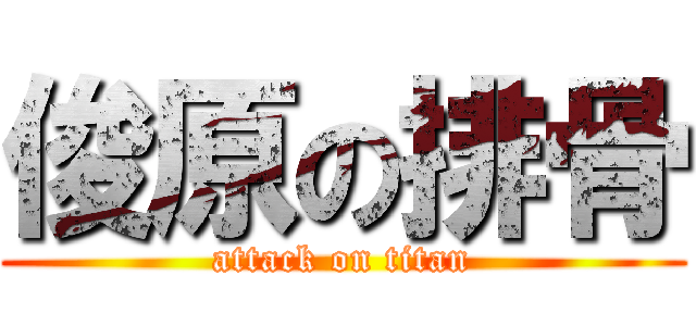 俊原の排骨 (attack on titan)