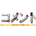 コメント (komento)