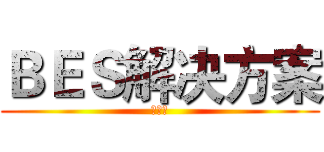 ＢＥＳ解决方案 (谢友全)
