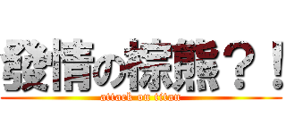 發情の棕熊？！ (attack on titan)