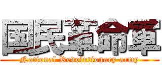 国民革命軍 (National Revolutionary army)