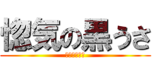 惚気の黒うさ (英語わからん)