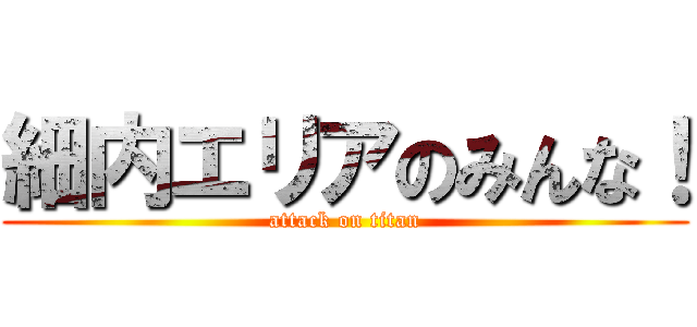 細内エリアのみんな！ (attack on titan)