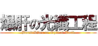 爆肝の光纖工程 (Burst Liver on Optical Work)