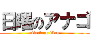 日曜のアナゴ (attack on titan)