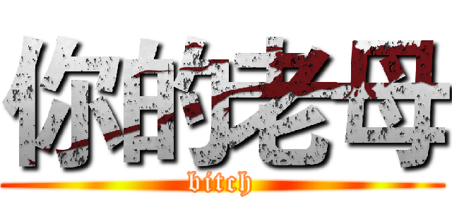 你的老母 (bitch)