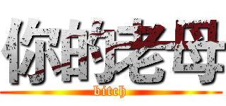 你的老母 (bitch)