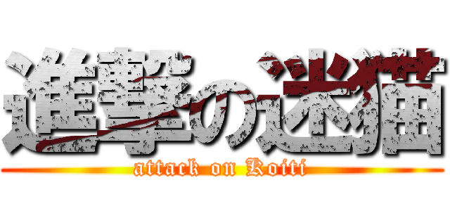 進撃の迷猫 (attack on Koiti)