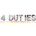 ４ ＤＵＴＩＥＳ (From SCOUTING)