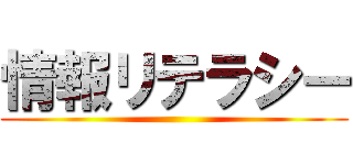 情報リテラシー ()