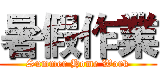 暑假作業 (Summer Home Work)