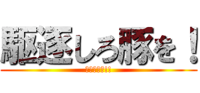 駆逐しろ豚を！ (消せぇぇぇ!!)