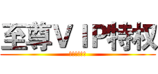 至尊ＶＩＰ特权 (独享尊贵服务)