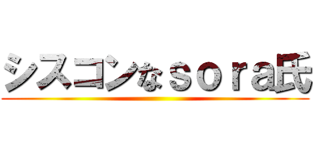 シスコンなｓｏｒａ氏 ()