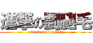 進撃の劉腿毛 (attack on leg hair)
