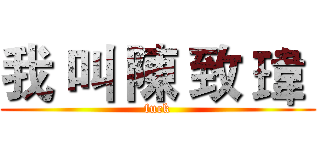 我 叫 陳 致 瑋  (fuck)