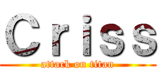 Ｃｒｉｓｓ (attack on titan)