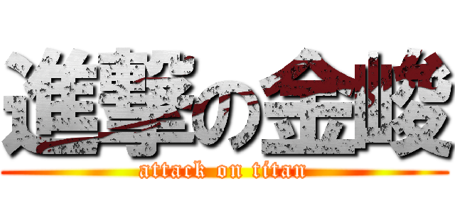 進撃の金峻 (attack on titan)