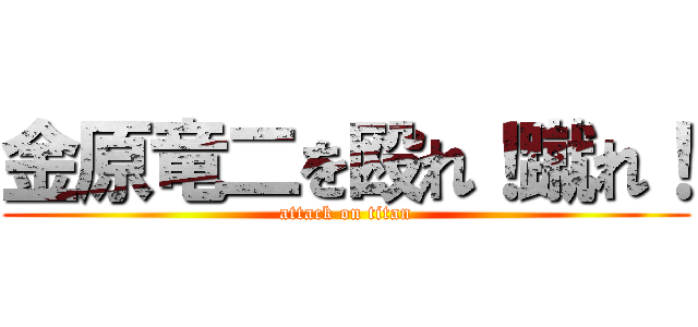 金原竜二を殴れ！蹴れ！ (attack on titan)