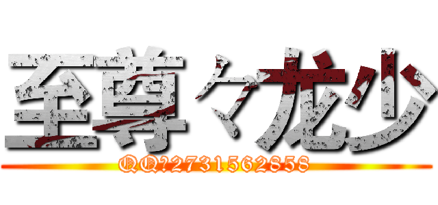 至尊々龙少 (QQ：2731562858)