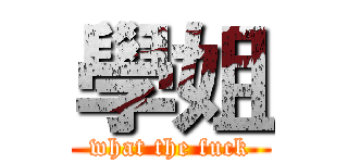 學姐 (what the fuck)