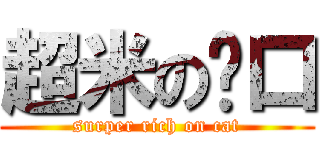超米の內口 (surper rich on cat)
