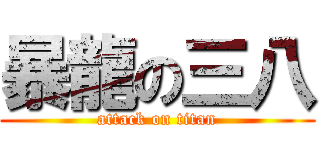 暴龍の三八 (attack on titan)