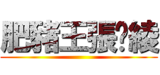 肥豬王張紓綾 ()